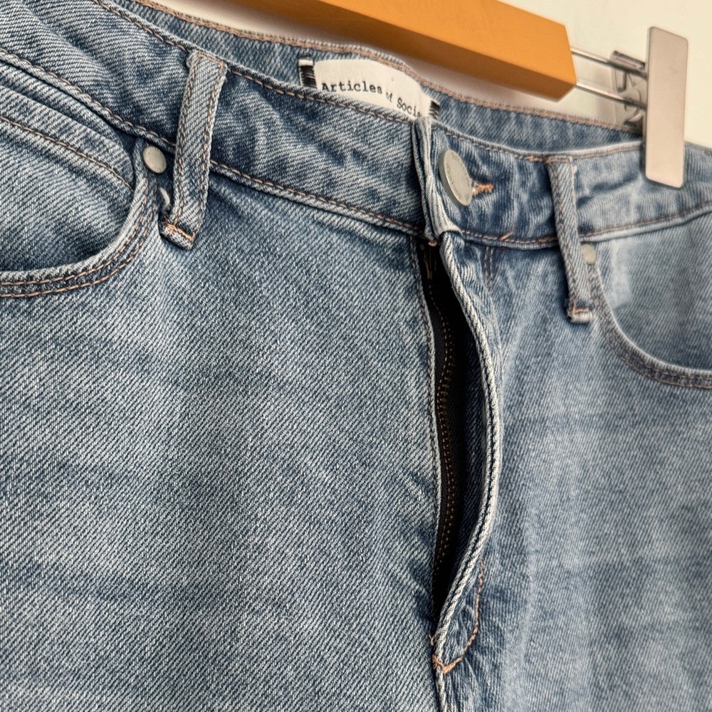 Articles Of Society Light Blue Distressed Skinny Ankle Jean - Picture 5 of 12